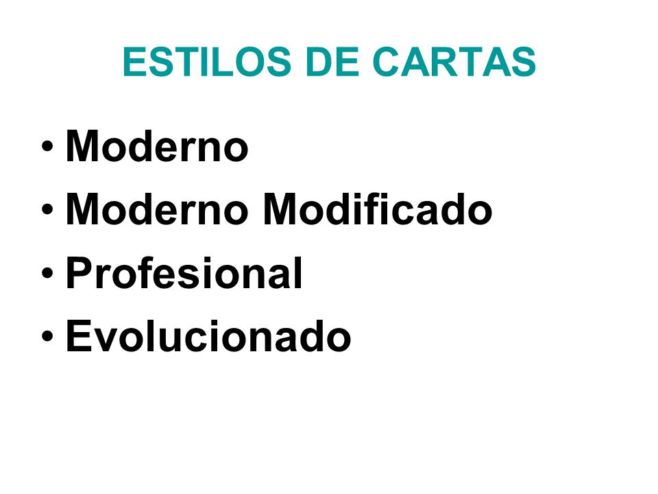 carta profesional