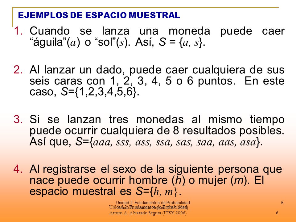 Resultado de imagen para EJEMPLOS DE ESPACIO MUESTRAL