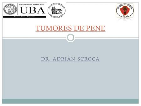 TUMORES DE PENE Dr. Adrián Scroca.