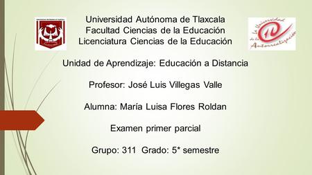 LICENCIATURA EN CIENCIAS DE LA EDUCACION A DISTANCIA licenciatura en ciencias de la educacion a distancia:
