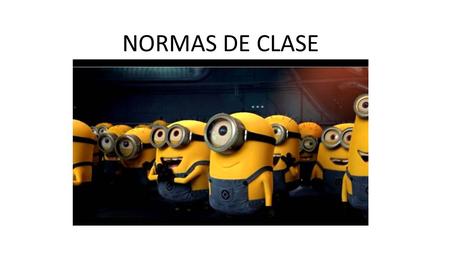 NORMAS DE CLASE.