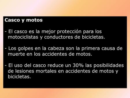 Casco y motos - El casco es la mejor protección para los