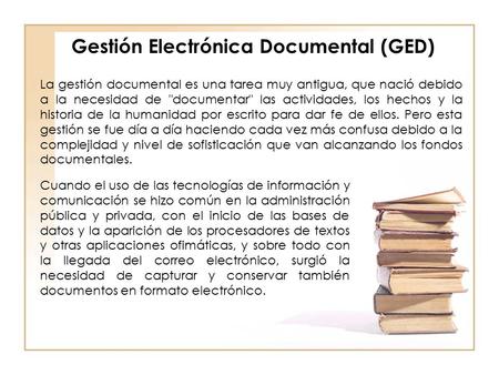 Gestión Electrónica Documental (GED)