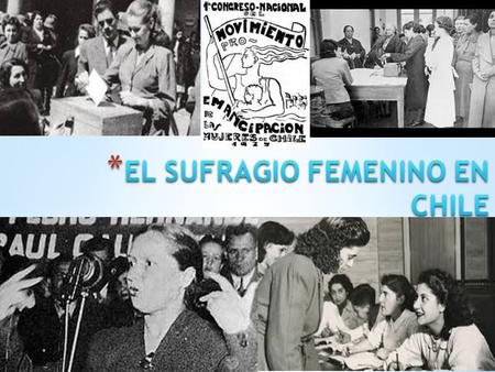 EL SUFRAGIO FEMENINO EN CHILE