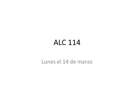ALC 114 Lunes el 14 de marzo. Objetivo Write and retell the sock joke with your flash cards of the clothing and colors.