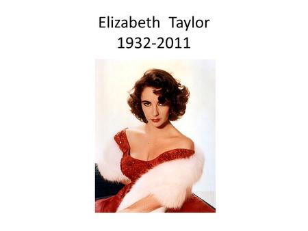 Elizabeth Taylor 1932-2011. “Globo de Oro” De repente, en el Verano 1960 Globo de Oro Como mejor actriz de drama.