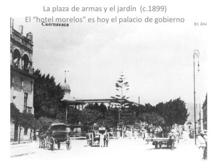 La plaza de armas y el jardín (c.1899)