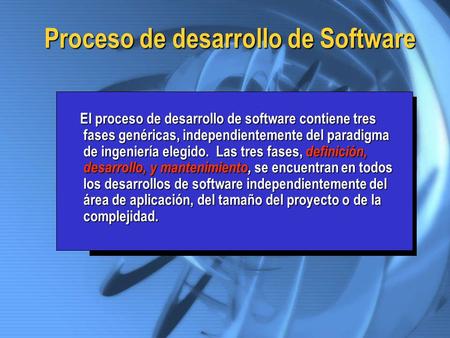 Proceso de desarrollo de Software