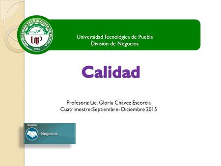 Universidad Tecnológica de Puebla División de Negocios