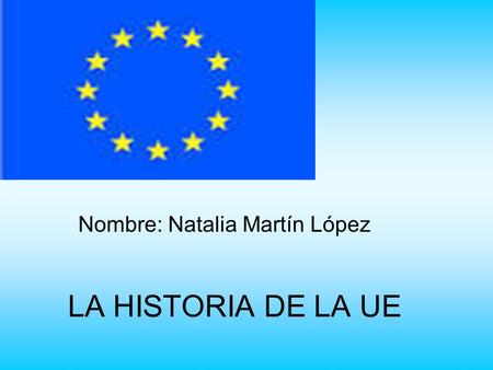 Nombre: Natalia Martín López