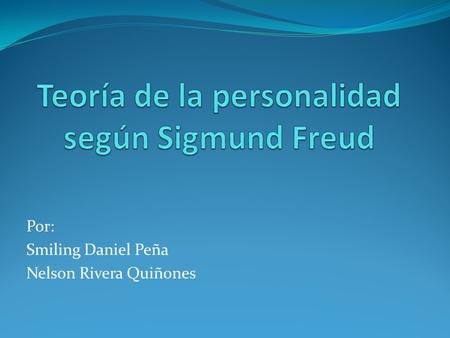 Teoría de la personalidad según Sigmund Freud