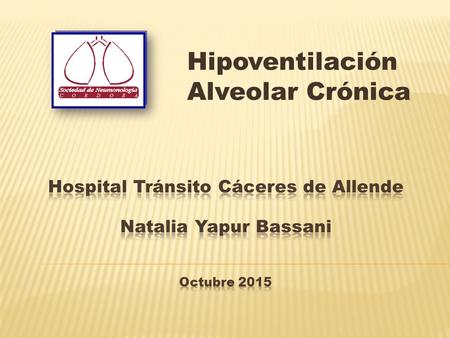 Hipoventilación Alveolar Crónica