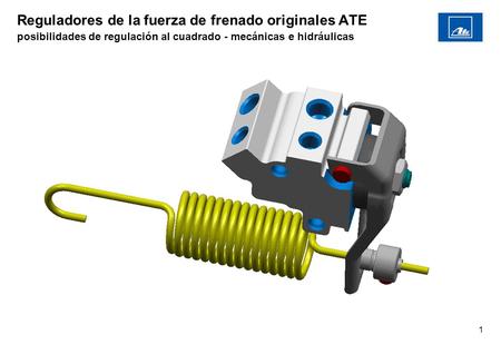 1 Reguladores de la fuerza de frenado originales ATE posibilidades de regulación al cuadrado - mecánicas e hidráulicas.