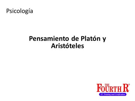 Pensamiento de Platón y Aristóteles