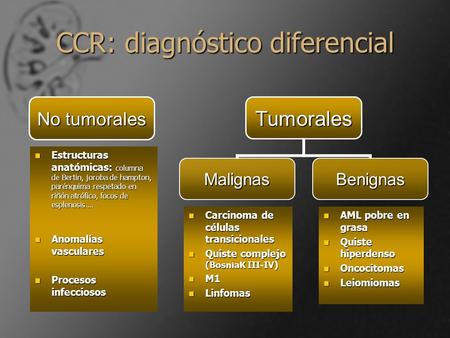 CCR: diagnóstico diferencial