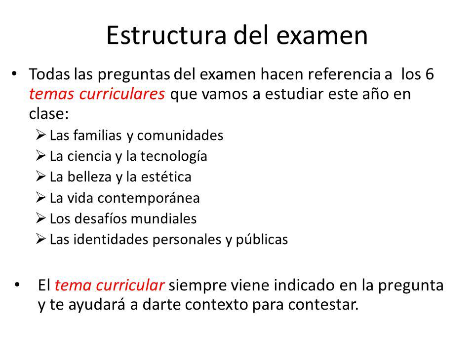 las preguntas en espanol el examen de ap espa 241 ol lengua y cultura ppt descargar las preguntas en espanol el examen de ap espa 241 ol lengua y cultura ppt descargar