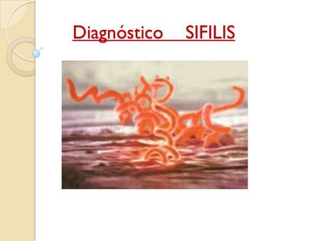 Diagnóstico SIFILIS.
