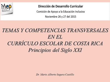 TEMAS Y COMPETENCIAS TRANSVERSALES EN EL