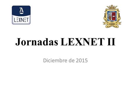 Jornadas LEXNET II Diciembre de 2015. PROGRAMAS Creación PDF Impresora Virtual Escáner Firma PDF.