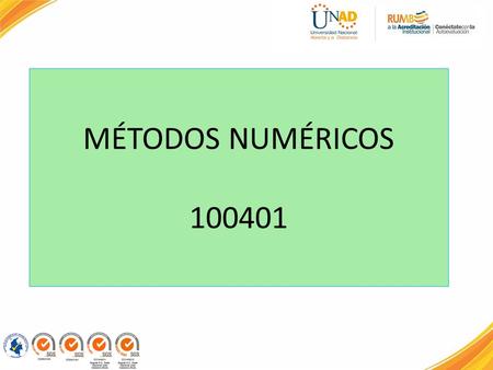 MÉTODOS NUMÉRICOS 100401.