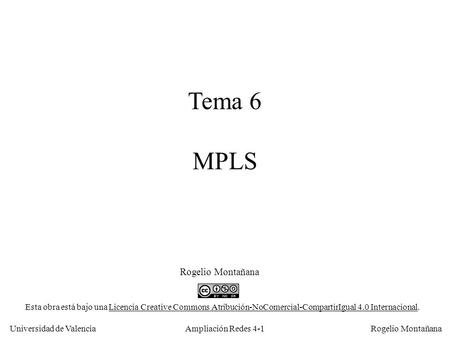 Tema 6 MPLS Rogelio Montañana