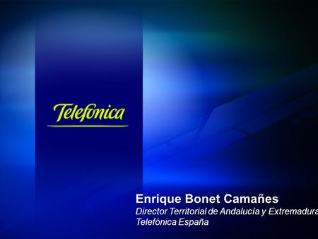 Enrique Bonet Camañes Director Territorial de Andalucía y Extremadura
