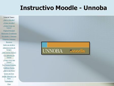 Instructivo Moodle - Unnoba