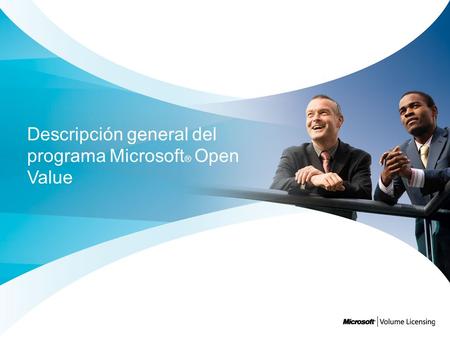 Descripción general del programa Microsoft® Open Value