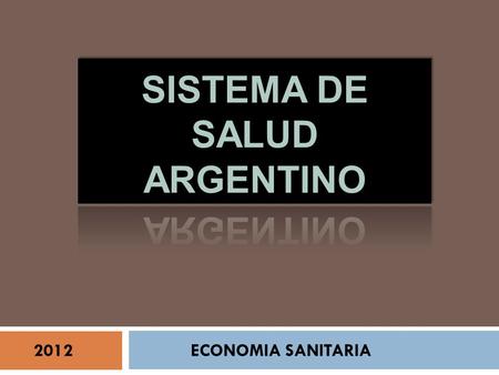 Sistema de salud argentino