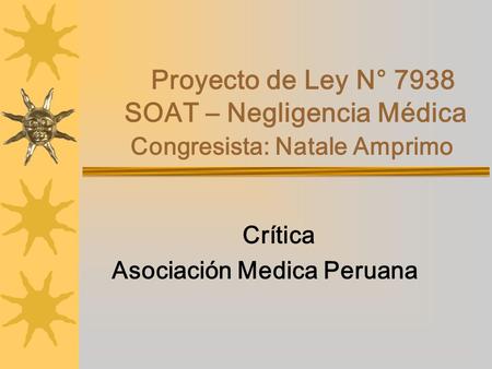 Crítica Asociación Medica Peruana
