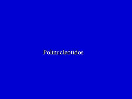 Polinucleótidos.