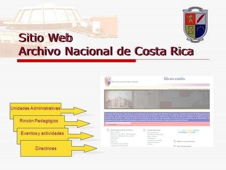 Sitio Web Archivo Nacional de Costa Rica