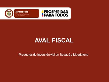 Proyectos de inversión vial en Boyacá y Magdalena