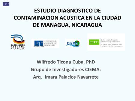 Wilfredo Ticona Cuba, PhD Grupo de Investigadores CIEMA: