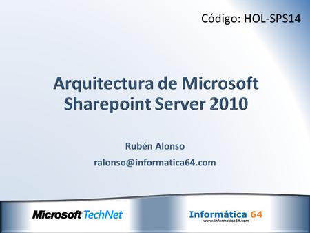 Arquitectura de Microsoft Sharepoint Server 2010