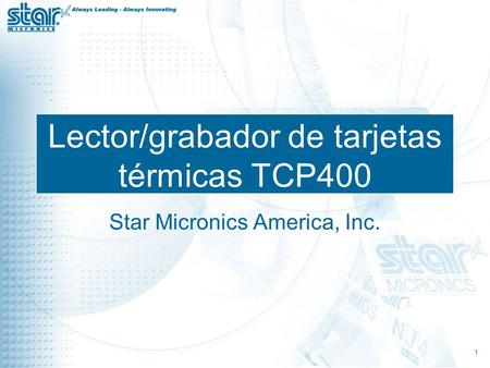 Lector/grabador de tarjetas térmicas TCP400