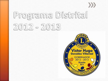 Programa Distrital 2012 - 2013.