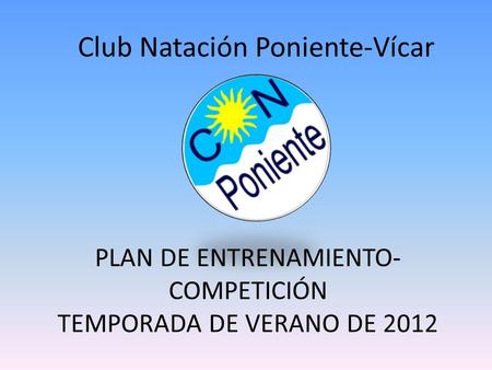 Club Natación Poniente-Vícar