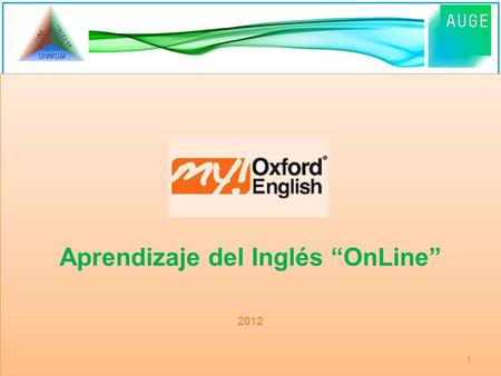 Aprendizaje del Inglés “OnLine”