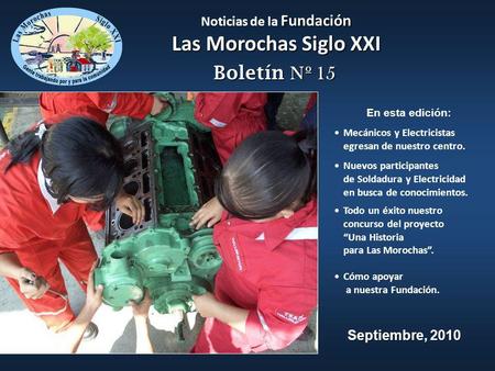 Noticias de la Fundación Las Morochas Siglo XXI
