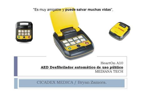 HeartOn A10 AED Desfibrilador automático de uso público MEDIANA TECH