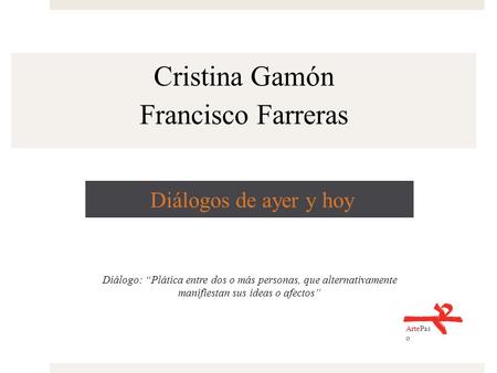 Cristina Gamón Francisco Farreras