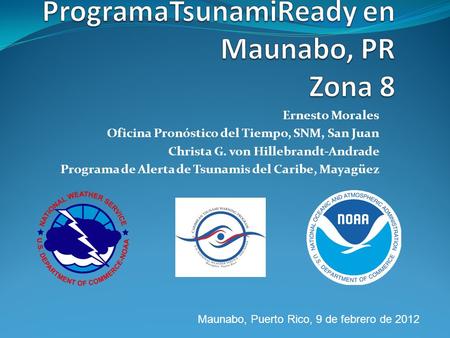ProgramaTsunamiReady en Maunabo, PR Zona 8