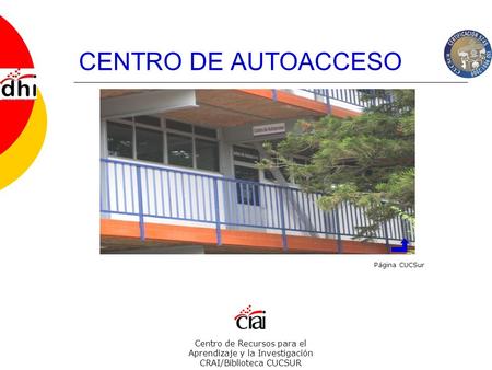 CENTRO DE AUTOACCESO Página CUCSur