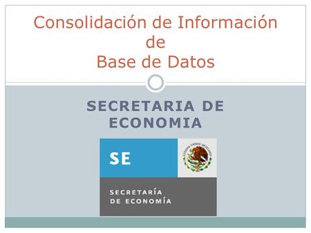 Consolidación de Información de Base de Datos