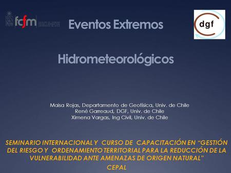 Eventos Extremos Hidrometeorológicos