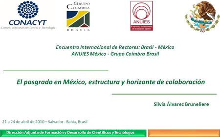 El posgrado en México, estructura y horizonte de colaboración