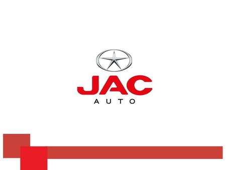 Jac Motors en el Mundo Jac Motors comenzó su actividad en el año 1964 con la producción de chasis para autobuses en China, pasando luego a producir y comercializar.
