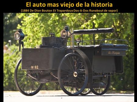 El auto mas viejo de la historia