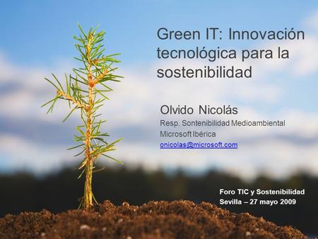 Green IT: Innovación tecnológica para la sostenibilidad